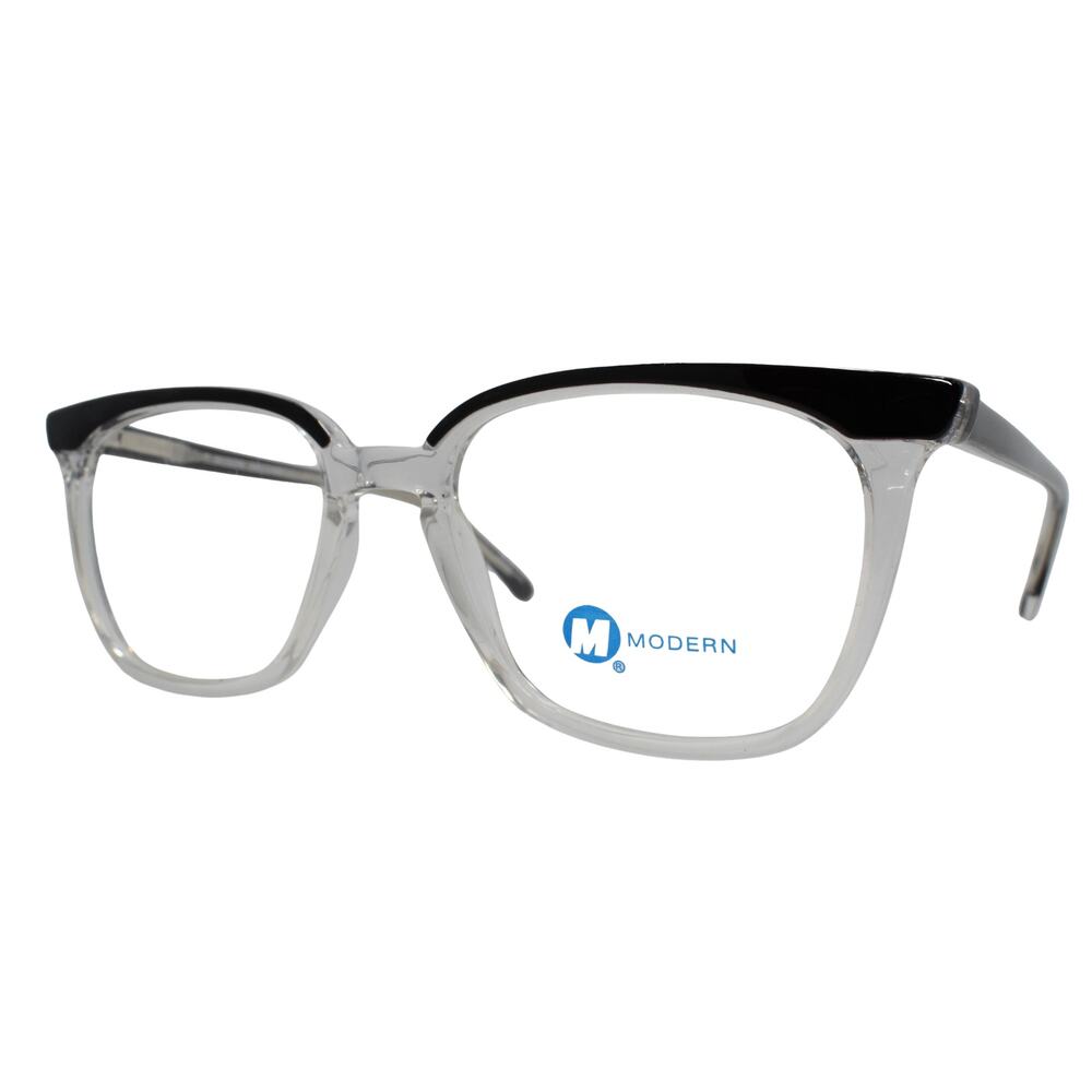 Modern Welcome Crystal Black 49-19-140mm Eyeglasses FRAMES ONLY - GOOD CONDITION